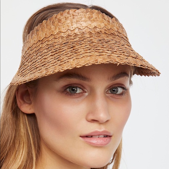 Taste of the Tropics Accessories - Straw Visor ☀️like Free People Baha Island Hopper